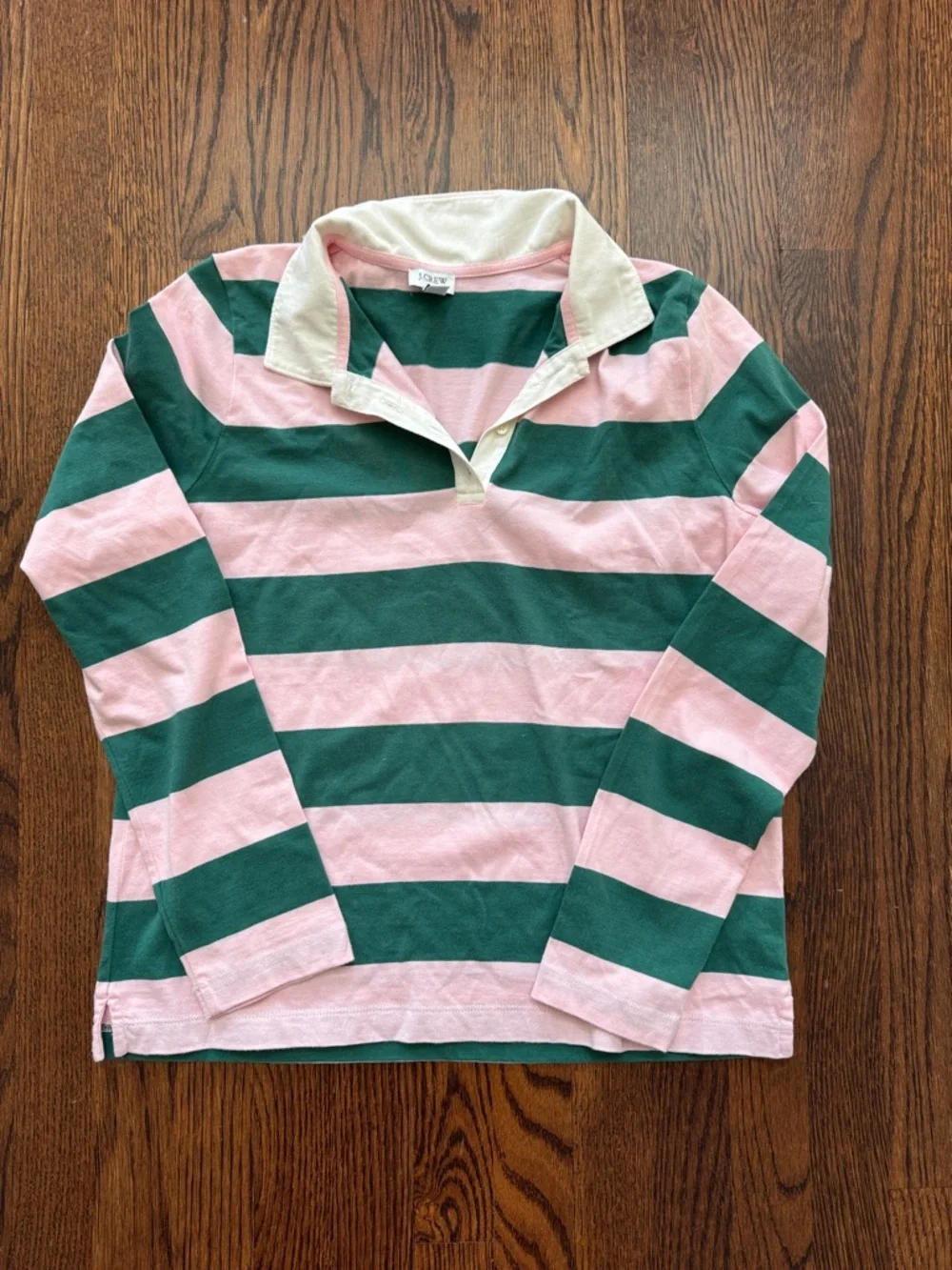 ☮️☮️ J CREW Mixed Casual Tops & Pants Bundle with Pink, Green, Beige, Gray - Picture 5 of 8